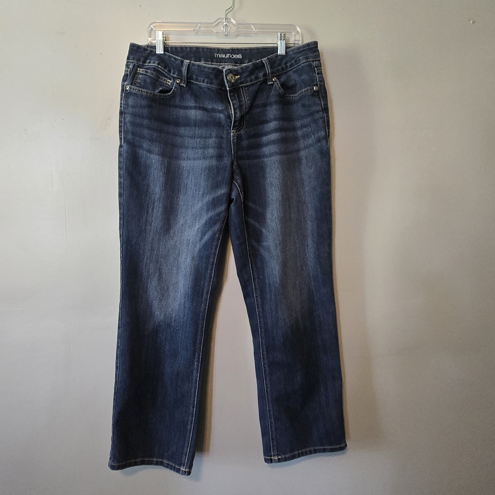 Maurices Dark Blue Straight Leg Jeans